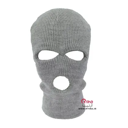 کلاه ماسک پوشاندن صورت رنگ خاکستری کلاسیک
