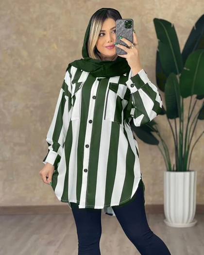 شومیز مانتویی مهگل کد 50507