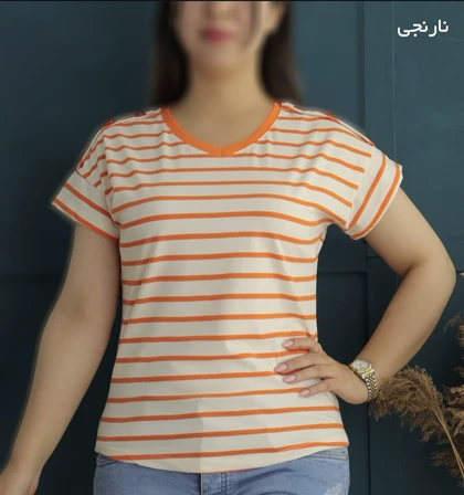 تیشرت یقه هفت سرشانه دکمه درنا