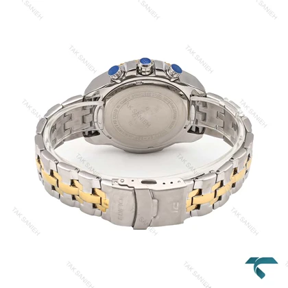 ساعت کاسیو ادیفایس EF558 مردانه دورنگ طلایی صفحه مشکی Casio-6242-G