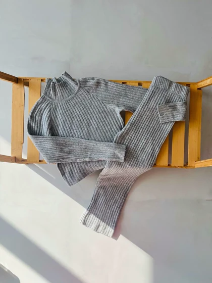 بلوز شلوار بافت زارا - کد 952