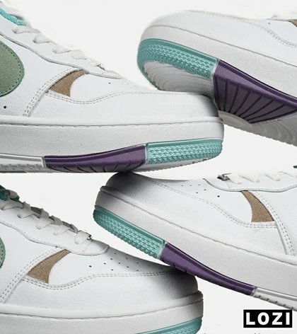 کفش مردانه و زنانه سفید سبز بنفش Nike Gama Force Sail مدل 6682