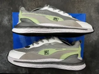 کتانی(اورجینال) اسپرت مدل R با ترکیب رنگ سفید طوسی پسته ای بدون رقیب و بسیار باکیفییت