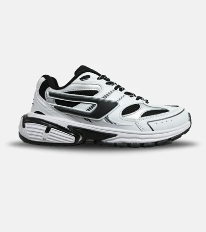 کفش کتانی مردانه سفید مشکی طوسی DIESEL S-SERENDIPITY SPORT
