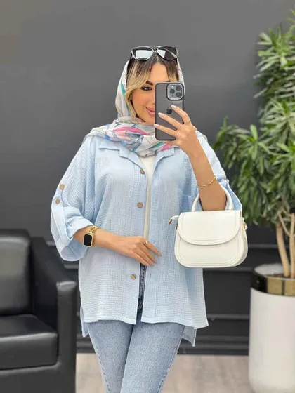 مانتو تک جیب آستین پاگن