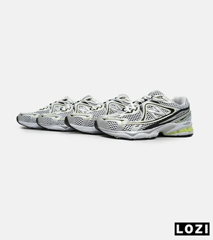 کفش کتانی مردانه و زنانه سفید نقره ای لیمویی NEW BALANCE 1064 مدل 5626
