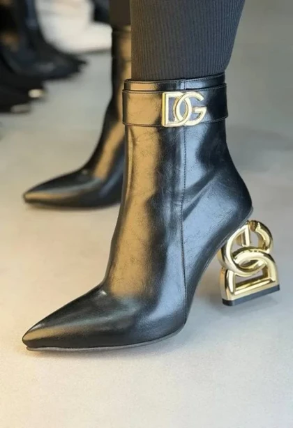 6401 - نیم بوت پاشنه دی اند جی6401