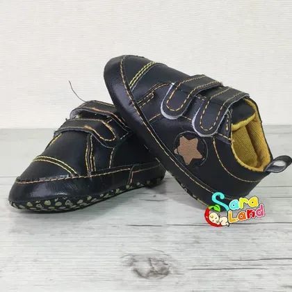 پاپوش نوزاد طرح ستاره سورمه ای