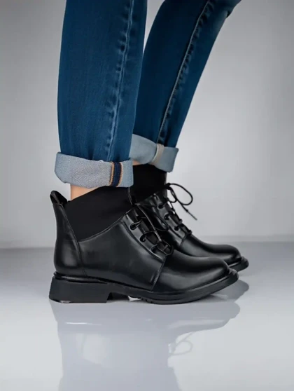 نیم بوت زنانه رزمری مدل Rosse merry Flat Ankle Boots SH6103