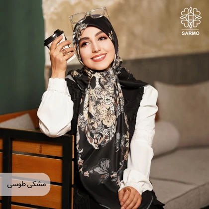 روسری نخ پنبه پروانه