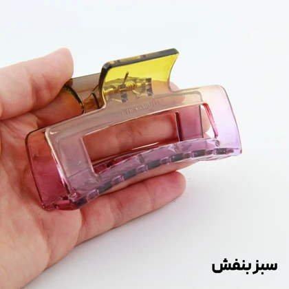 کلیپس دخترانه honey مدل مستطیلی دو رنگ