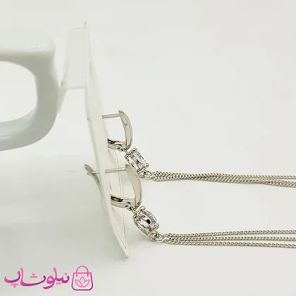 گوشواره دخترانه آویز بلند ژوپینگ سیلور