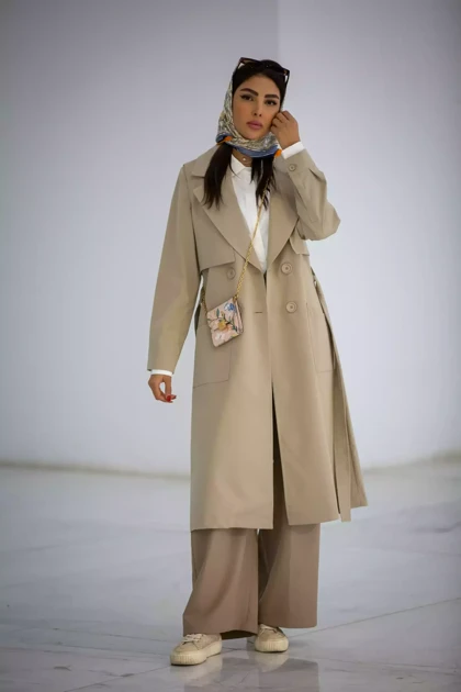 مانتو پارکا بلند ژیله دار الیکا