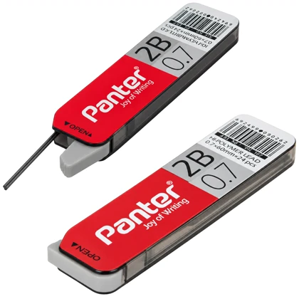 نوک مداد نوکی 0.7 پنتر PANTER مدل Hi-Polymer-PL107 کیفیت 2B