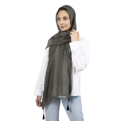 شال طرح خطی زنانه - 39251734