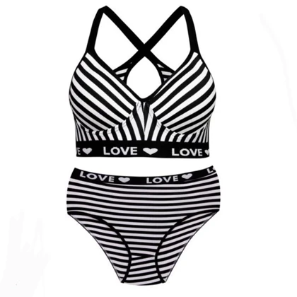 ست شورت و سوتین پشت ضربدری کد 1045