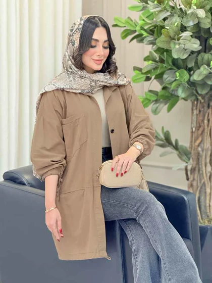 مانتو آستین گت چهار جیب