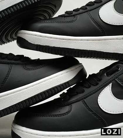 کفش بزرگ پا مشکی سفید NIKE AIR FORCE مدل 6989