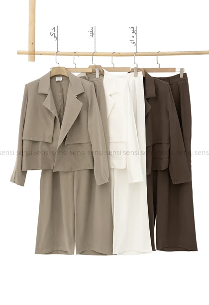 ست کت و شلوار دوژیله کد1005705