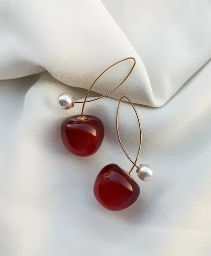 گوشواره گیلاس مروارید
