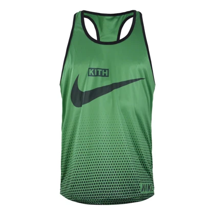 رکابی بدنسازی مردانه نایک مدل KITH سبز تیره