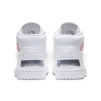 کتانی ویتنامی نایک ایر جردن ساق‌دار یورو تور سفیدNike Air Jordan 1 Mid SE Euro Tour White Red