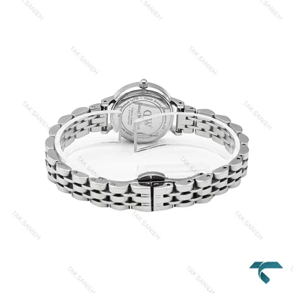 ساعت دنیل ولینگتون زنانه نقره ای صفحه سفید مینی DW-6002-24-L