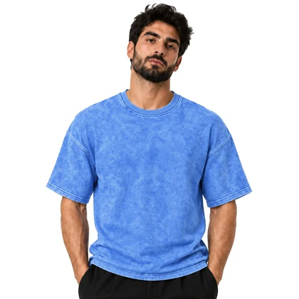 تیشرت باکسی اسپرت سنگشور مدل ZRA-5F0649 آبی