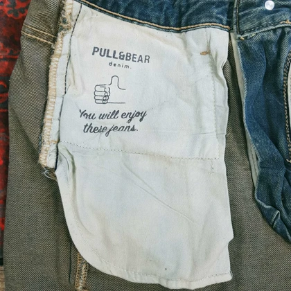 شلوار جین یونیسکس بگ استایل از pull & bear کد 316