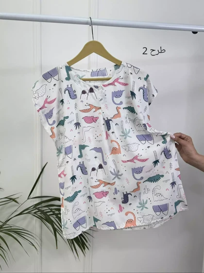 بلوز نخی آستین سرخود