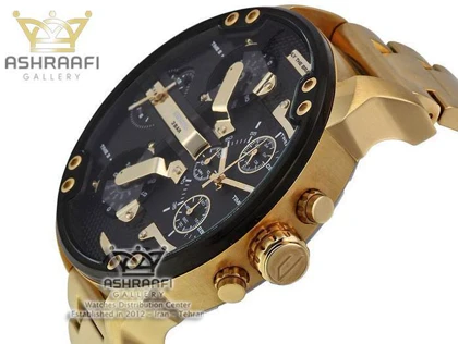 ساعت دیزل هفت موتوره بند طلائی DIESEL DZ-7333B