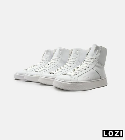 بوت مردانه چرمی سفید ZARA