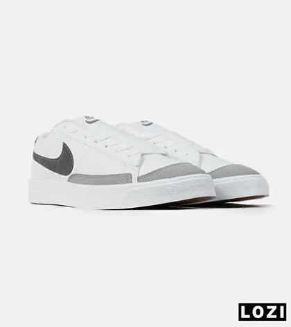 کفش نایک مردانه و زنانه سفید طوسی Nike Blazer Low 77 مدل 6925