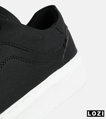 کفش کتانی مردانه مشکی BERSHKA مدل 7736