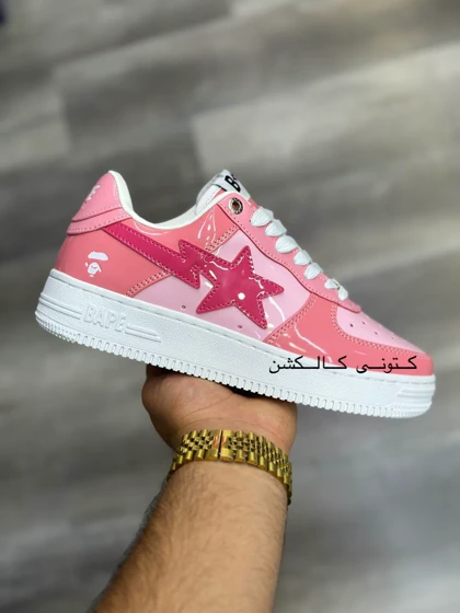 کتانی ویتنامی بیپ استا صورتی Bape STA Low Color Camo pink