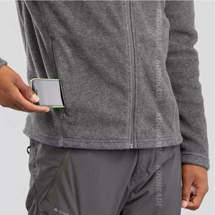 میکرو پلار تمام زیپ QUECHUA GREY