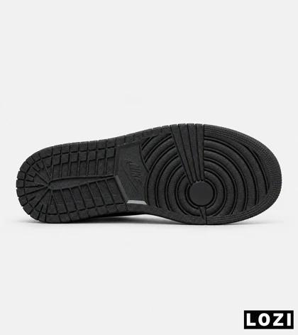 کتانی نایک Air Jordan 1 سفید مشکی مدل 9702 استایل کلاسیک و خیابانی