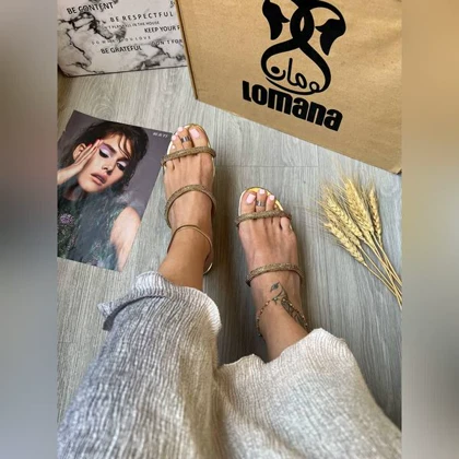 صندل تخت دو بند نگینی _ 1410
