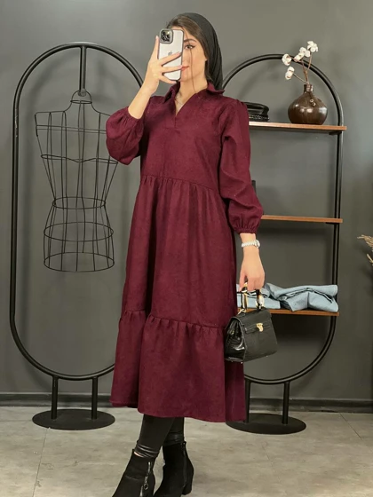 پیراهن کبریتی طبقه‌ای تارا کد 1346