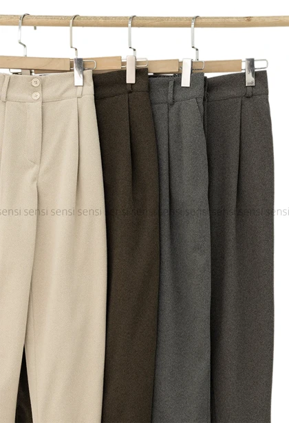 شلوار فوتر کج راه دو دکمه کد1004841