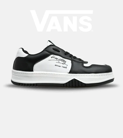 کفش اسنیکرزمردانه مشکی سفید VANS مدل 5705