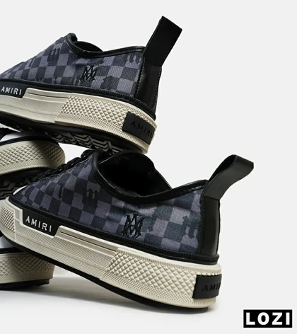 کفش اسنیکرزمشکی خاکستری Amiri Checkered مدل 5987