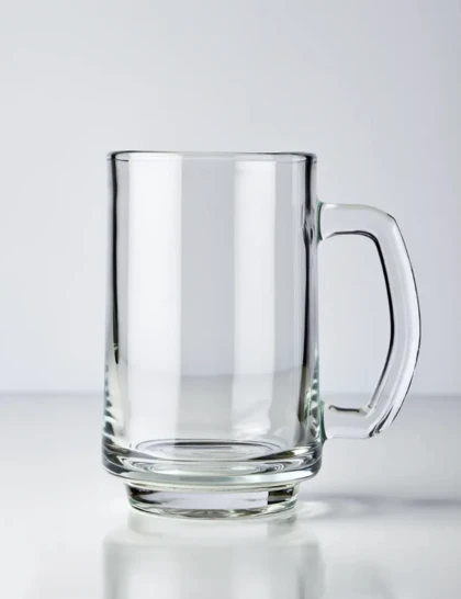 لیوان دسته دار شفاف