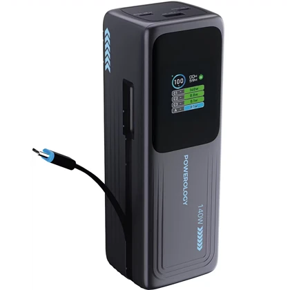 پاور بانک 30000 پاورولوژی Powerology مدل PWP001ADGY توان 140 وات
