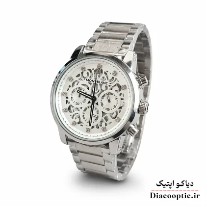 ساعت مچی مردانه برند مونت بلانک سه موتور با بند اضافه مدل DO1154