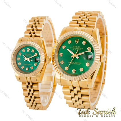 ساعت ست رولکس طلایی صفحه سبز Rolex-4518-S
