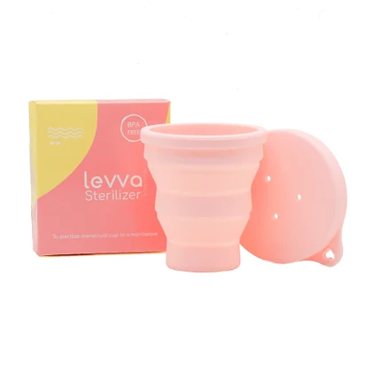 استریلایزر منفذ دار لیوا فارما ( ضدعفونی کننده ی کاپ قاعدگی ) رنگ صورتی
