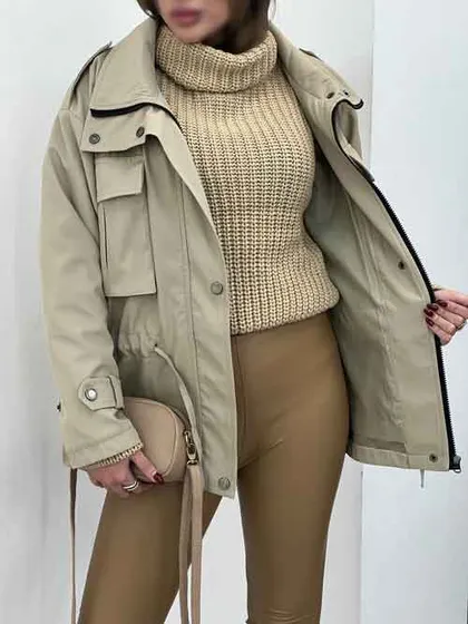 بارانی کمرگت سرشانه پاگن