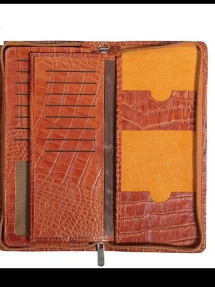 کیف مدارک و دسته چک مچی مردانه چرمی مدل جاستین