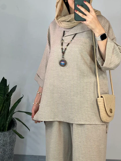 ست تونیک و شلوار تافته 2